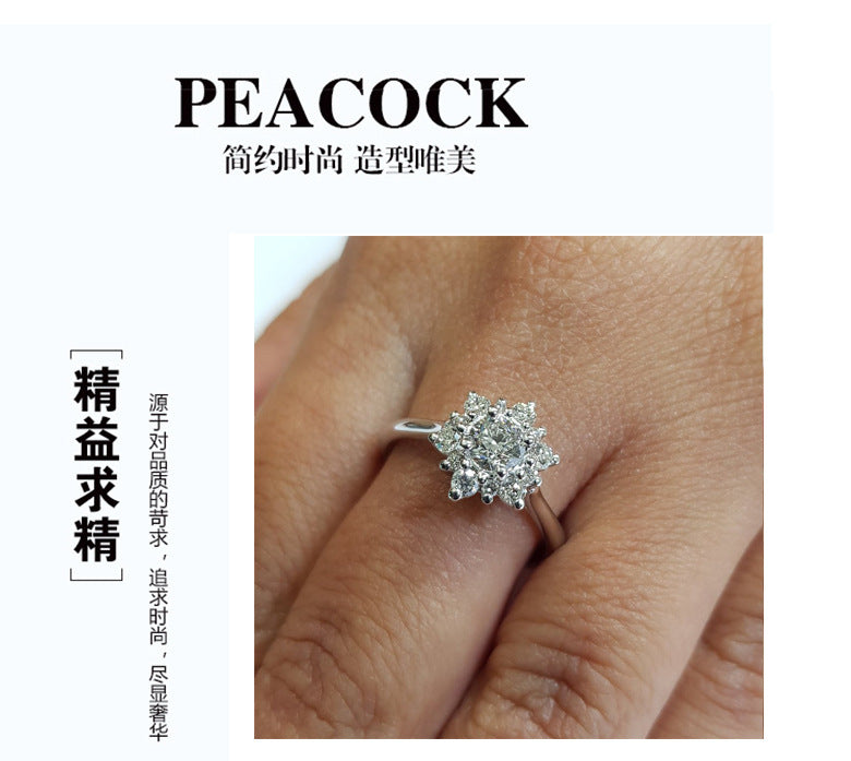 14K Yellow Gold 1.5 Carats Diamond Ring for Women Luxury Engagement Bizuteria Anillos Gemstone 14K Gold and Diamond Wedding Ring