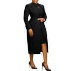 Back Slit Suit Vest Two-piece Set