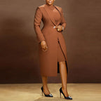 Back Slit Suit Vest Two-piece Set