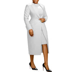 Back Slit Suit Vest Two-piece Set
