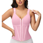 Mesh Belly Contracting And Waist Slimming Three Breasted Corset
