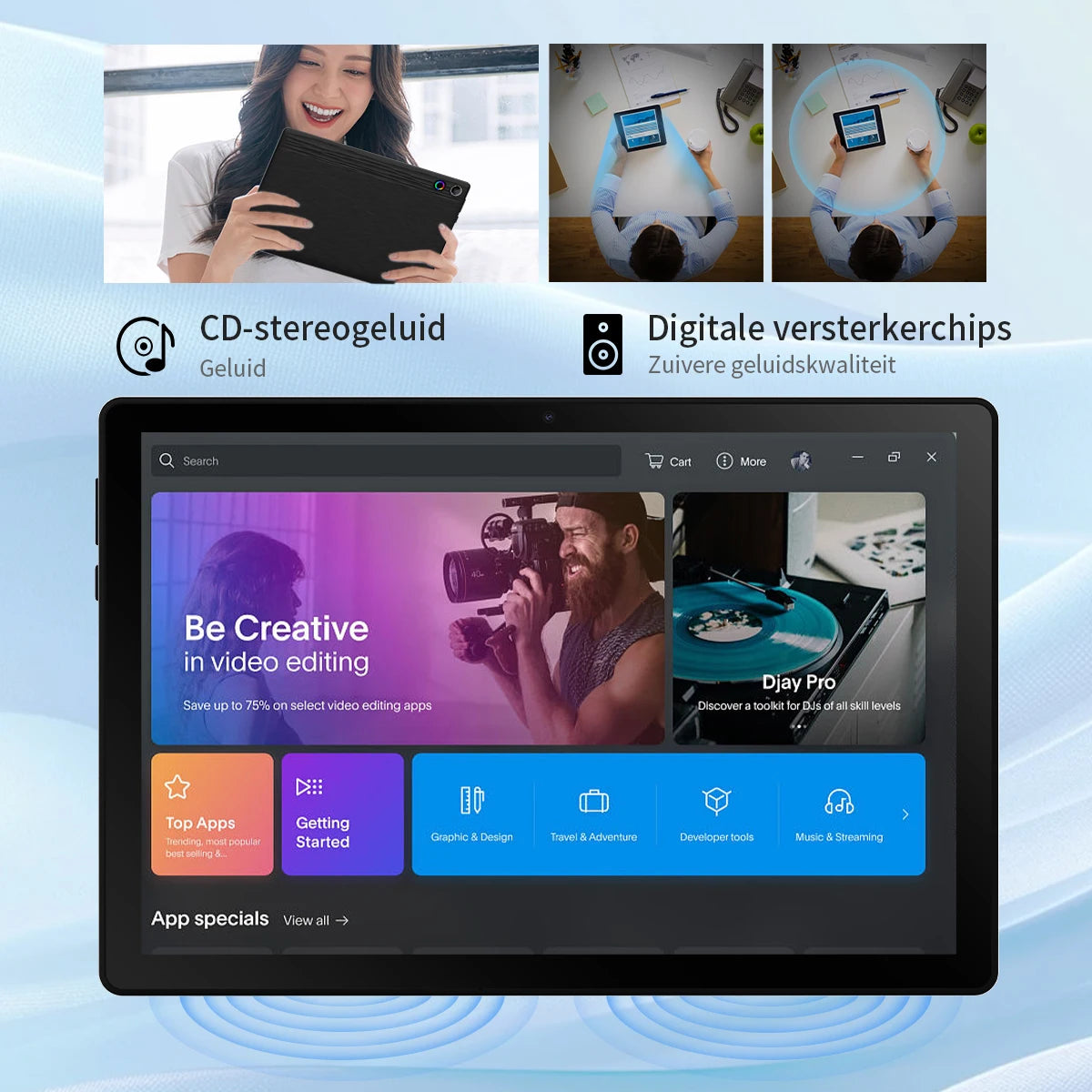 2026 Newest Android 15 Tablet 10 Inch 20GB+64GB Expandable 1TB WidevineL1 GMS 5000mAh Stylus Keyboard Mouse Headphones Case Set