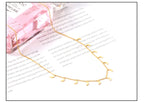 LUXUKISSKIDS Trendy Korean 5 Stars Charms Clavicle Choker Steel Fairy Woman Eight-Pointed Star with Shiny Zirconia Neck Collier