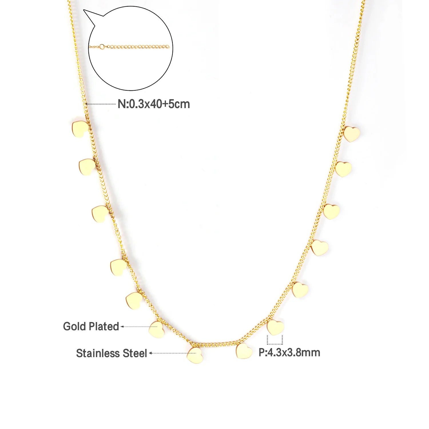 LUXUKISSKIDS Trendy Korean 5 Stars Charms Clavicle Choker Steel Fairy Woman Eight-Pointed Star with Shiny Zirconia Neck Collier