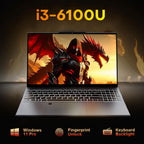 15.6“ Gaming Laptop Computer Wins 11 Intel Core i9 8950HK i3 6100 16GB RAM 1TB SSD Fingerprint Unlock Notebook Laptop Backlight