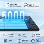 2026 Newest Android 15 Tablet 10 Inch 20GB+64GB Expandable 1TB WidevineL1 GMS 5000mAh Stylus Keyboard Mouse Headphones Case Set