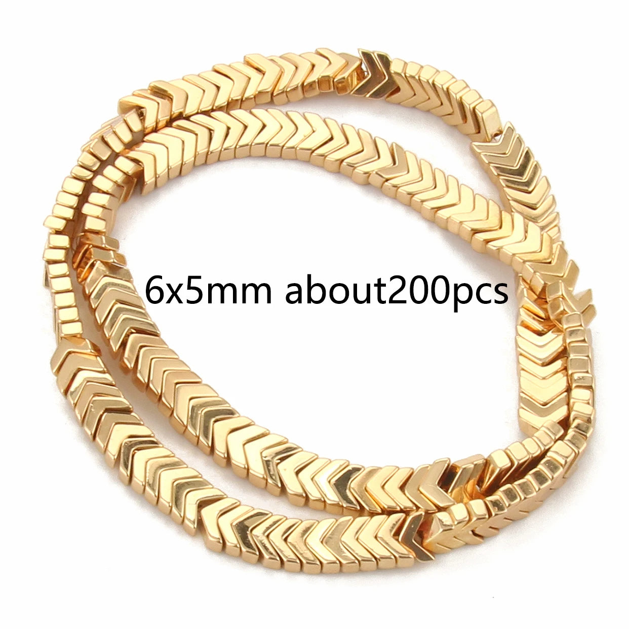 Natural Matte KC Gold Plated Hematite Stone Irregular Gravel Loose Spacer Beads for Jewelry Making DIY Beaded Bracelet 15''