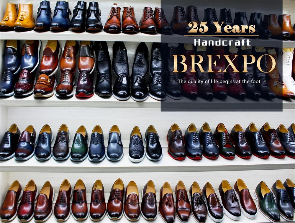 Men Dress Shoes High Quality Italian Elegant Round Toe Lace Up Shoes for Man Wedding Social Oxford dress Shoes