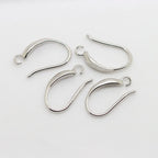 (1941) 20MM 24K Gold Color Plated Carved Earring Hook Jewerly Making Diy Jewelry Findings Accessories