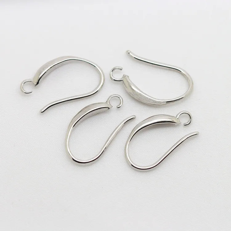 (1941) 20MM 24K Gold Color Plated Carved Earring Hook Jewerly Making Diy Jewelry Findings Accessories