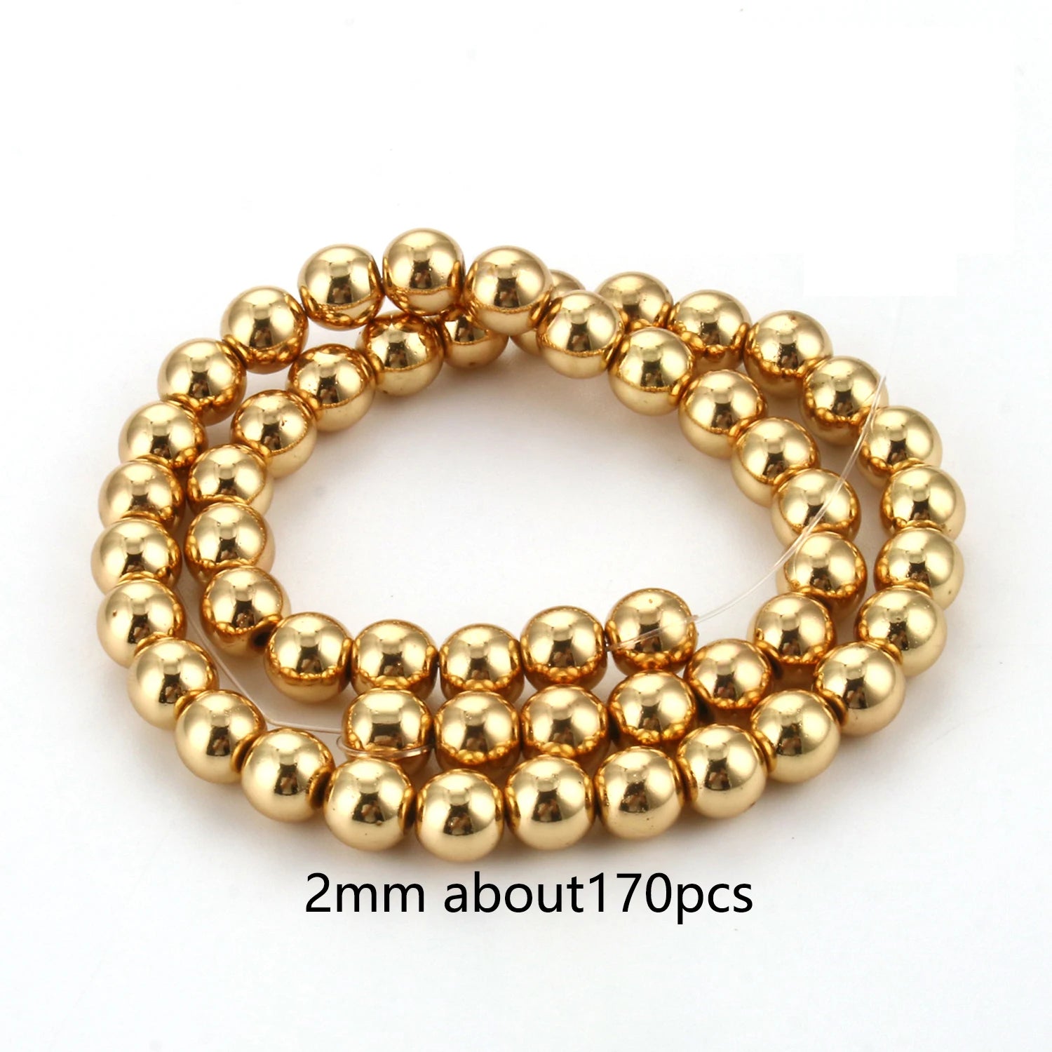 Natural Matte KC Gold Plated Hematite Stone Irregular Gravel Loose Spacer Beads for Jewelry Making DIY Beaded Bracelet 15''