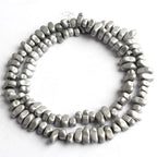 Natural Matte KC Gold Plated Hematite Stone Irregular Gravel Loose Spacer Beads for Jewelry Making DIY Beaded Bracelet 15''