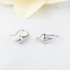 (1941) 20MM 24K Gold Color Plated Carved Earring Hook Jewerly Making Diy Jewelry Findings Accessories