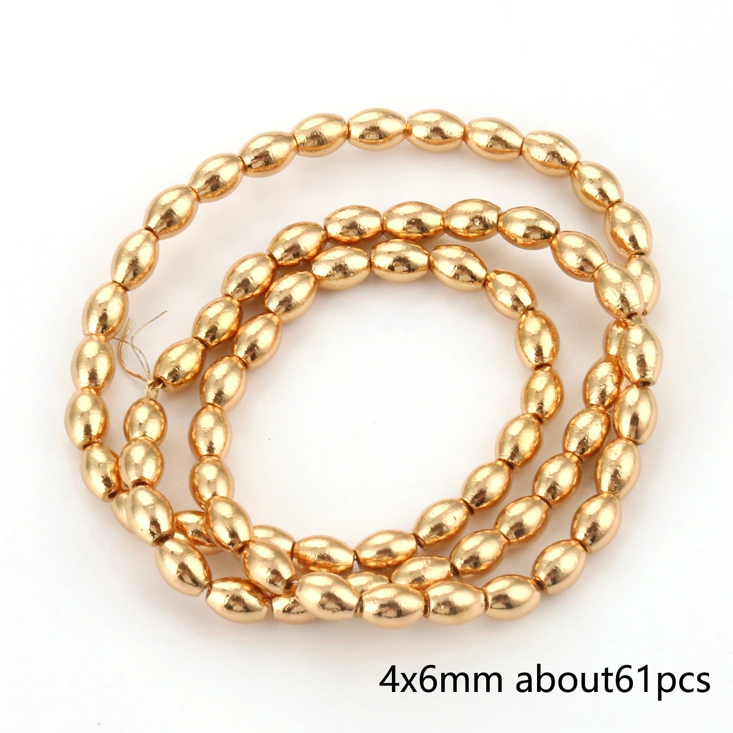 Natural Matte KC Gold Plated Hematite Stone Irregular Gravel Loose Spacer Beads for Jewelry Making DIY Beaded Bracelet 15''