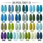 Mtssii 20/40/60Pcs Nail Gel Polish Set Kit Nude Pink Glitter Nail Art UV Gel Manicure Set Vernis Semi Permanent Base Top Coat