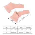2Pcs/Pair Silicone Gel Wrist Support Braces Fingerless Compression Gloves Thumb Stabilizer for Pain Relief Arthritis Tendonitis