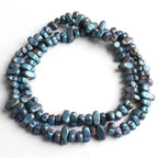 Natural Matte KC Gold Plated Hematite Stone Irregular Gravel Loose Spacer Beads for Jewelry Making DIY Beaded Bracelet 15''