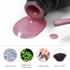 Mtssii 20/40/60Pcs Nail Gel Polish Set Kit Nude Pink Glitter Nail Art UV Gel Manicure Set Vernis Semi Permanent Base Top Coat