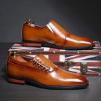 Men Shoes 2021 New Arrival Dress Shoes High Quality Business Leather Lace-up Footwear Formal Shoes for Wedding Party erf4