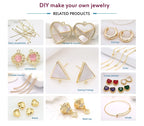 14k/18k real gold plated Round 2/2.5/3/4/5/6mm Spacer Beads For Jewelry making Beads Accessories Findings Wholesale