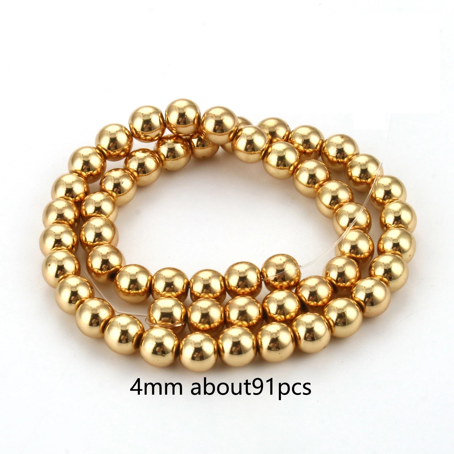 Natural Matte KC Gold Plated Hematite Stone Irregular Gravel Loose Spacer Beads for Jewelry Making DIY Beaded Bracelet 15''