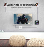 Smart Home Touch Screen 4inch WIFI Android11 bluetooths audio in Wall Amplifier Control Background Music Ceiling Speakers system