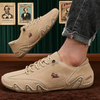 Shoes for Man Fashion Brand Loafers Soft Soled Comfortable Casual Walking Shoes Non Slip Khaki Work Mens Shoe Zapatillas Hombre