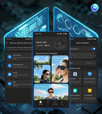 Smart AI Translation Smart Glasses Take Photos Recognizing Objects 4K Camera Bluetooth Music Call Intelligent Recording Glasses