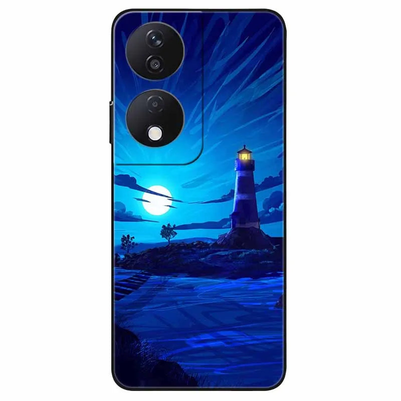 For Honor 90 Smart 5G Case 6.8'' Animal Painted Wolf Lion Silicon Phone Cover For Honor 90 Smart TPU Coques Protect Shell Capa