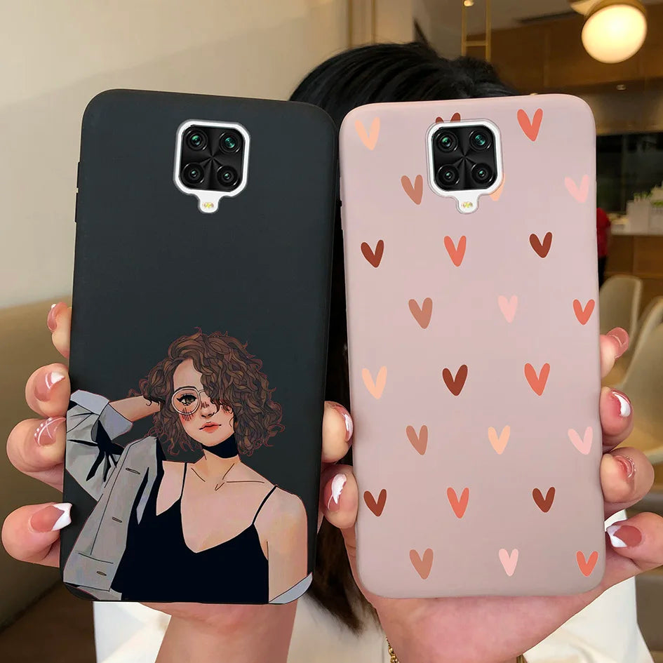 For Xiaomi Redmi Note 9 Pro Max Phone Case Matte Cute Girl Avocado Soft Silicone Cover For Xiaomi Redmi Note 9 Pro Max 9S Bumper