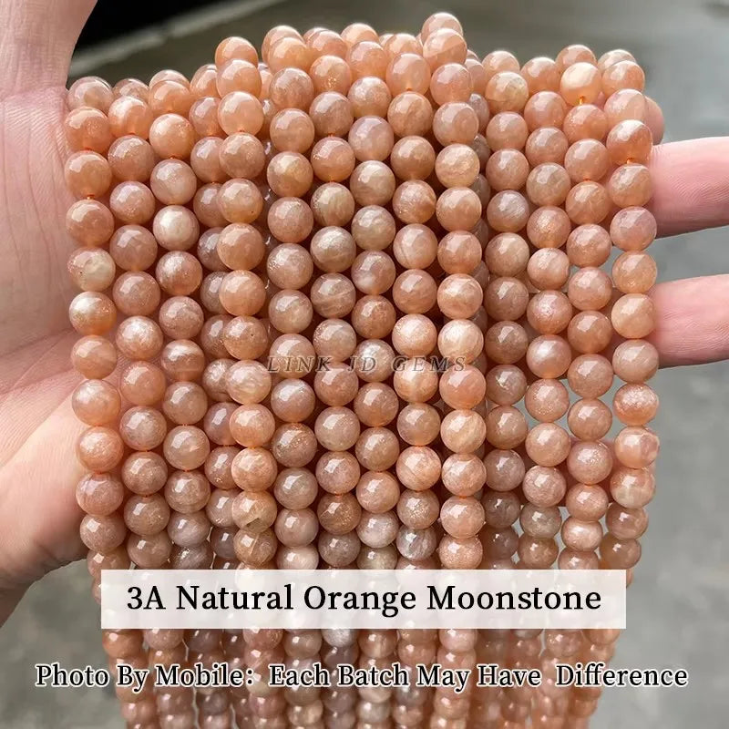 1A Natural Stone Dark Red Garnet Bead Round Loose Spacer 4 6 8 10mm Pick Size For Jewelry Making Diy Necklace Bracelet Accessory