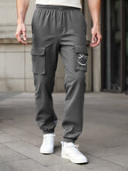 Boys' overalls, casual trousers, multi-pocket joint style, contrast color style, machine washable 7-14 years old, large size, sm