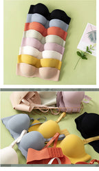 Sleek Supportive Design Children Girls Seamless Bras No Underwire Padded for Small Busts Comfort and Breathable for Active Wear