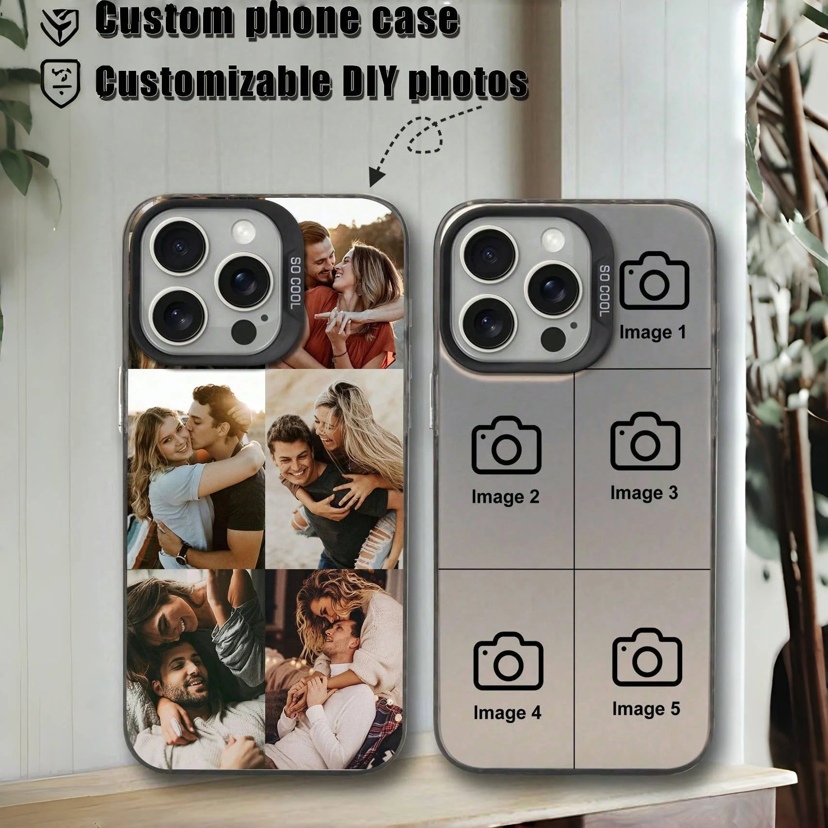 DIY Multi Photo Customized IMD Case For iPhone 17 17Air 16 16E 15 14 13 12 11Pro Max Mini SE 2020 2022 XS XR 7 8 Plus back cover