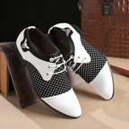 Mens Dress Shoes for Men Lace-Up Fashion Office High Quality Leather Comfy Business Man Formal Shoe Wedding Party Style Footwear