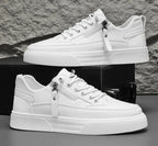 Classic Men Platform Leather Shoes Loafers Designer Trend Brand Man Flat Casual Shoes Fashion Zip Sneakers Shoes Men Mocciasins