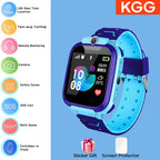 Kids Smart Phone Watch 2G SOS Call Back LBS Location With Math Game 12 Languages Voice Chat Children Waterproof Alarm Clock Toys