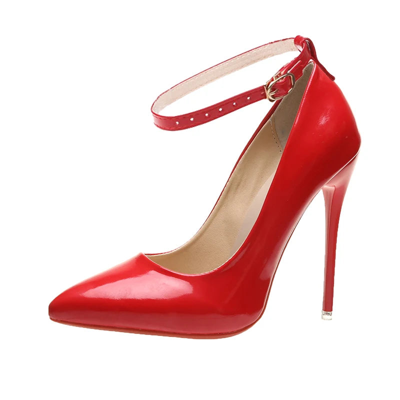2025 Fashion High Heels 35-45 Plus Size Women Shoes 12cm Thin Stiletto Banquet Wedding Shoes Sexy Pointed Toe Ladies Party Shoes