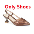 Shoe and Bags for Women Nigeria Party Women Nigerian Italian Shoes and Bags Set with Rhinestone Elegant Woman Heeled Pumps