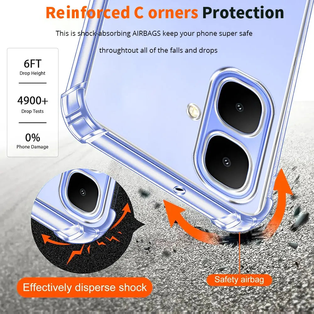 Phone Case For Infinix Smart 10 8 6 Plus Smart 10 9 8 HD 8 Pro Smart 5 7 9 Case Airbag Shockproof Clear Soft Silicone Back Cover