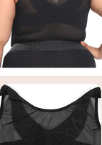 Push Up Bras with Non-adjusted Straps Women Long Tank Top Bra Front Closure Support Bras in Plus Size