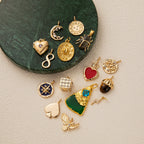 1pc plated 18K gold pendant, various styles, DIY jewelry accessories