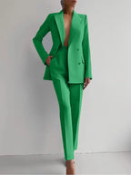 2025 Spring Hot Selling Commuting Elegant New Comfortable Trendy Fashion Elite Leisure Professional Clothing Women's Suit Set