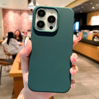 Fashion Candy Colors Soft Phone Case for IPhone 16 12 14 13 15 Pro Max 14Plus Camera Bumper Shock Protection Matte Cover Coque