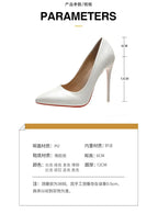 2025 Fashion High Heels 35-45 Plus Size Women Shoes 12cm Thin Stiletto Banquet Wedding Shoes Sexy Pointed Toe Ladies Party Shoes