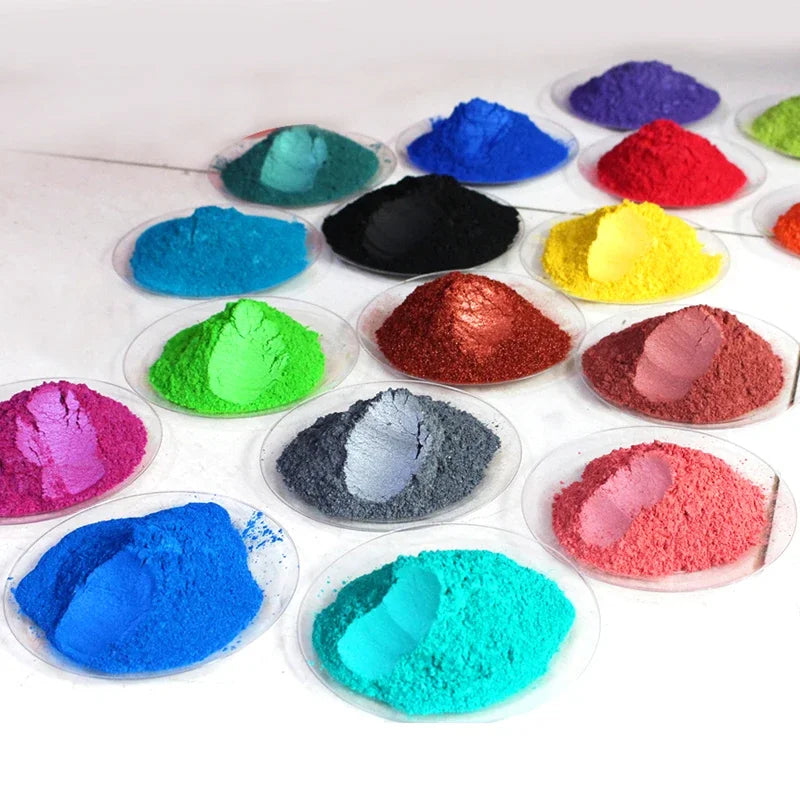 20g Sample Pack Natural Mineral Mica Powder 120+ Colors for DIY Nail Art Soap Candle Dye Makeup Eyeshadow Epoxy Resin Craft