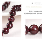 1A Natural Stone Dark Red Garnet Bead Round Loose Spacer 4 6 8 10mm Pick Size For Jewelry Making Diy Necklace Bracelet Accessory