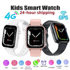 4G SIM Card Smart Watch Kid Smartwatch SOS GPS Location Video Phone Call Watch Children Boy Student Girl Waterproof Smart Watch