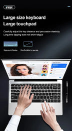 2026 Office Laptop Windows 11 intel core i7 8650U intel Atom x7 A3950 14.1 inch Notebook Computer PC 1920*1080P 12GB RAM 2TB SSD
