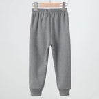 1/3 Piece Set Autumn And Winter Children's Mmulti-color Sports Thick Sweatpants For Boys And Girls With Plush Warm Casual Pants